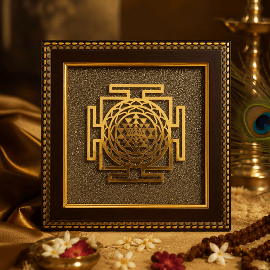Pyrite Sri Yantra | The Cosmic Yantra for Wealth & Manifestation | Agamadhara - Agamadhara